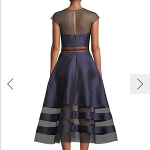 Sheer Yoke Midi Dress. Sachin & Babi Noir